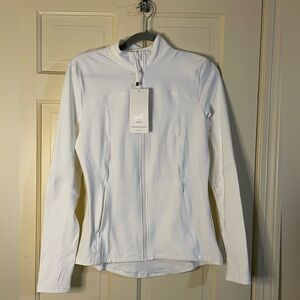White Women's Full-Zip Active Jacket - Brand: (unspecified)